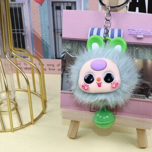 Plush doll three-year-old keychain car bag charm bag charm